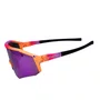 Oculos Ciclismo Rockbros SP297 Polarizada Rosa com Lente Roxo Espelhada